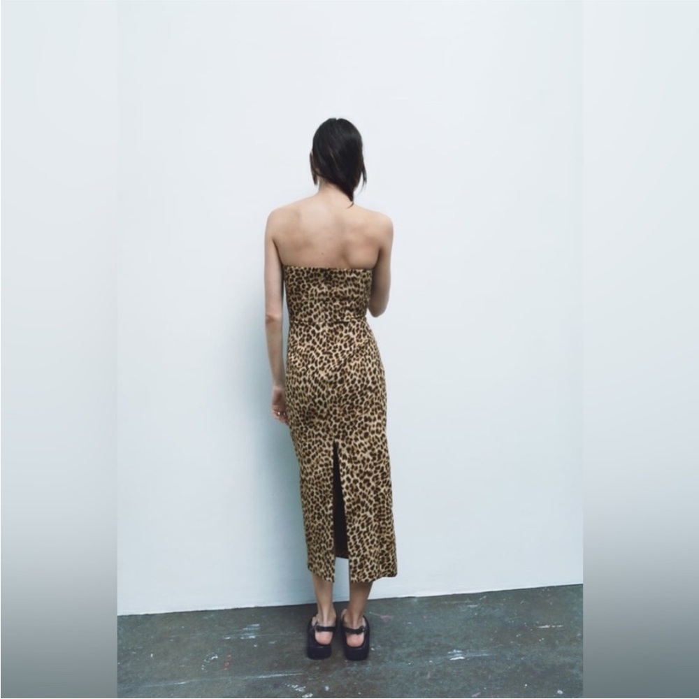 NWT Zara Leopard Dress - Picture 4 of 7